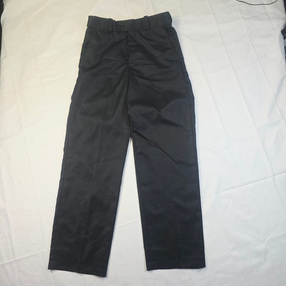 Unbranded Mens Dress Pants 30x30 Black Straight Leg Twill Trousers D06